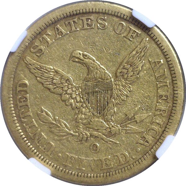 1844-O $5 Liberty  -  NGC VF-35  CAC - Image 3