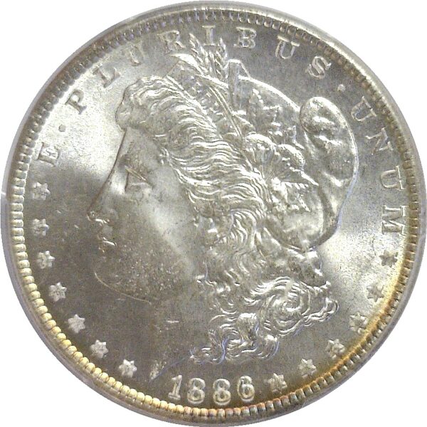 1886 Morgan Dollar  -  PCGS MS-66  CAC - Image 2