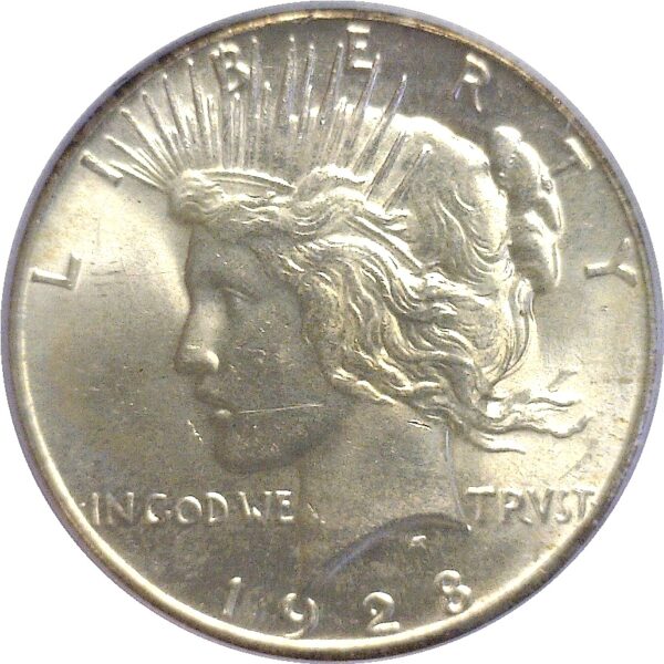 1928 Peace Dollar  -  PCGS MS-63 - Image 2