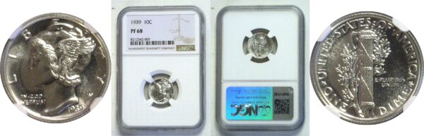 1939 Mercury Dime.  -   NGC PF-68