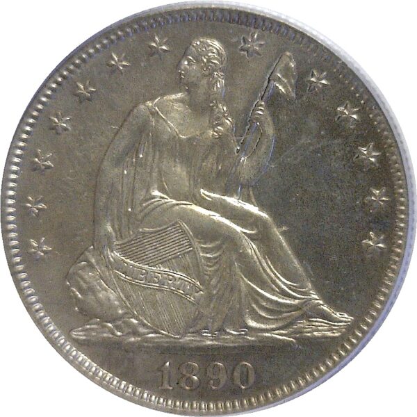 1890 Seated Liberty Half Dollar  -  PCGS PR-64 - Image 2