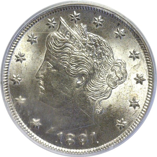 1891 Liberty Nickel. -  PCGS MS-64 - Image 2