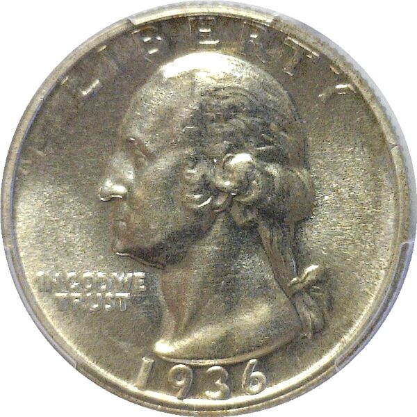 1936 Washington Quarter. -  PCGS PR-66 - Image 2