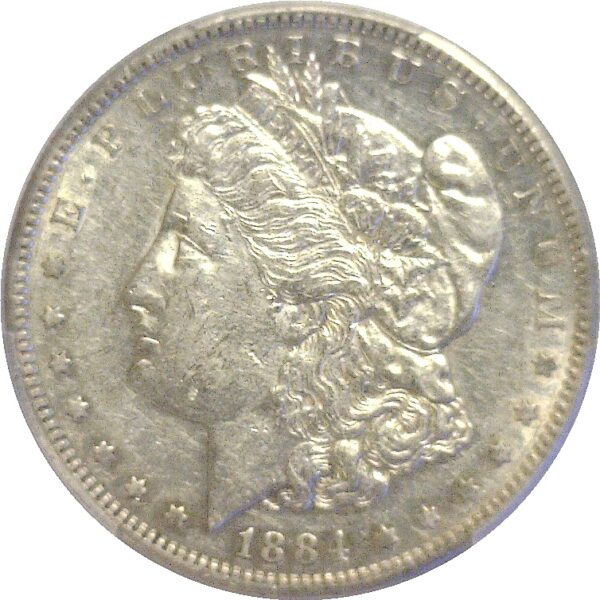 1884-S Morgan Dollar  -  PCGS AU-50 - Image 2