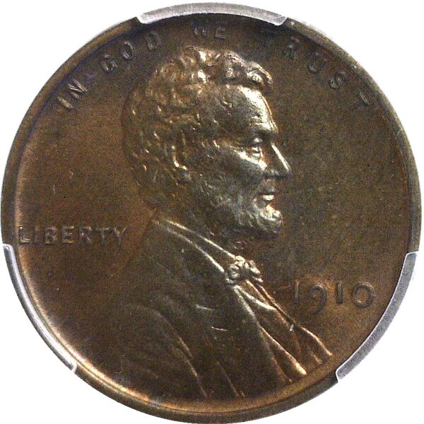 1910 Lincoln Cent.  -   PCGS PR-65 RB - Image 2