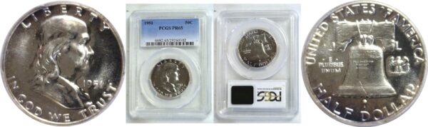 1951 Franklin Half Dollar  -  PCGS PR-65