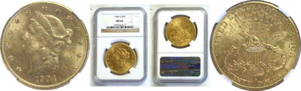 1904-S $20 Liberty  -  NGC MS-63