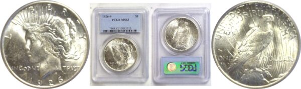 1926-S Peace Dollar  -  PCGS MS-63