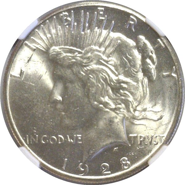 1928 Peace Dollar  -  NGC MS-63 - Image 2