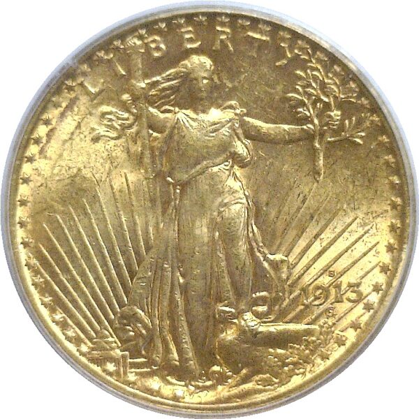 1913-S $20 St. Gaudens  -  PCGS MS-63 - Image 2