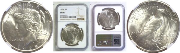 1928 Peace Dollar  -  NGC MS-63