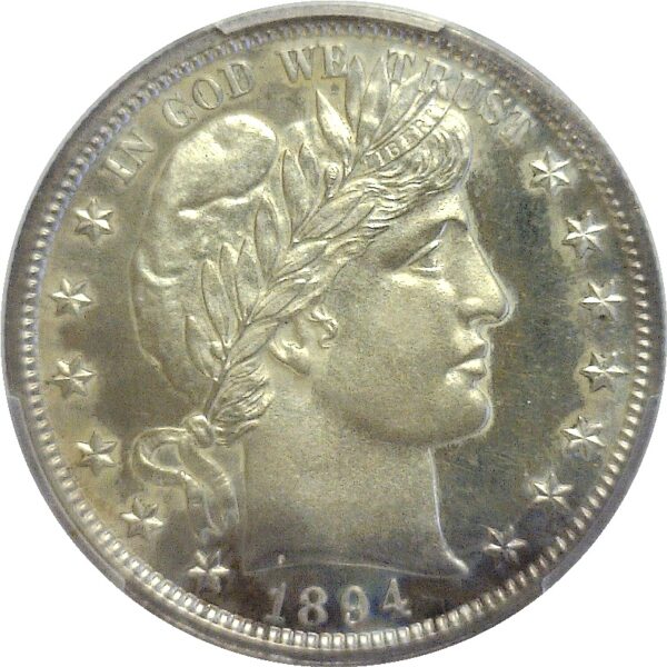 1894 Barber Half Dollar  -  PCGS PR-64 - Image 2