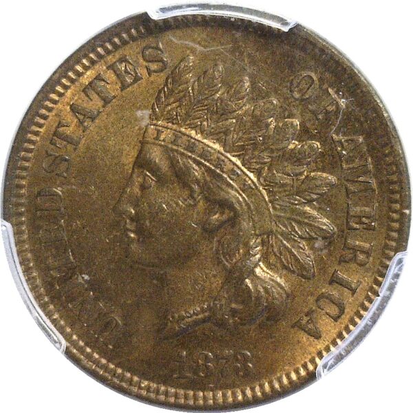 1873 Indian Head Cent.  -   PCGS MS-63 RB - Image 2