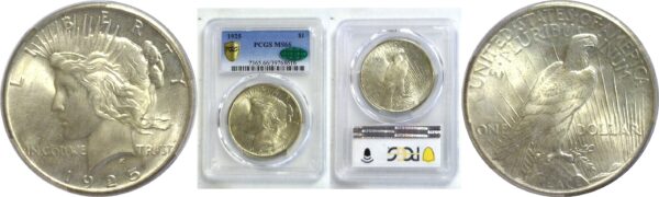 1925 Peace Dollar  -  PCGS MS-66  CAC