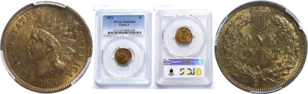 1873 Indian Head Cent.  -   PCGS MS-63 RB