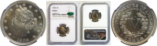 1909 Liberty Nickel. -  NGC PF-66+. CAC