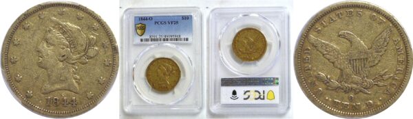 1844-O $10 Liberty  -  PCGS VF-25