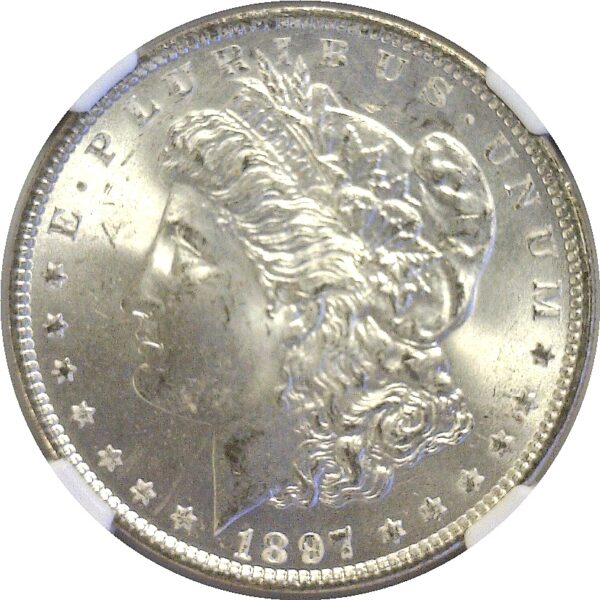 1897 Morgan Dollar. -  NGC MS-64 - Image 2