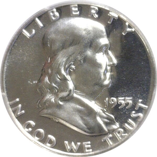 1955 Franklin Half Dollar -   PCGS PR-68 - Image 2