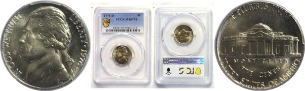 1976-D Jefferson Nickel.  -   PCGS MS-67 FS