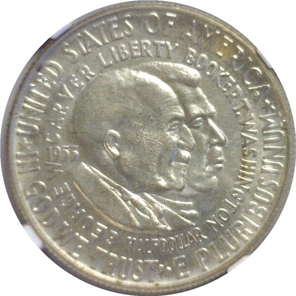 1953 Washington-Carver Commemorative Half Dollar  -  NGC MS-66  CAC - Image 2