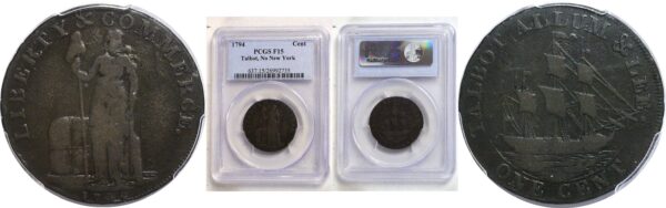 1794 Talbot, Allum, & Lee Cent.   -   PCGS F-15