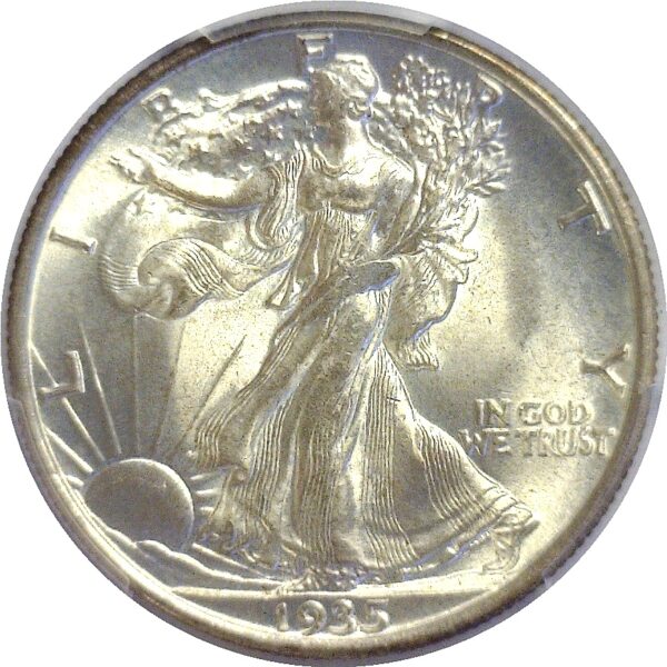 1935 Walking Liberty Half Dollar  -  PCGS MS-67 - Image 2