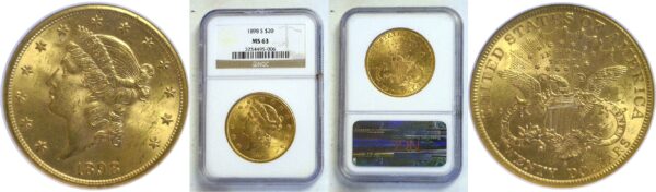 1898-S $20 Liberty  -  NGC MS-63