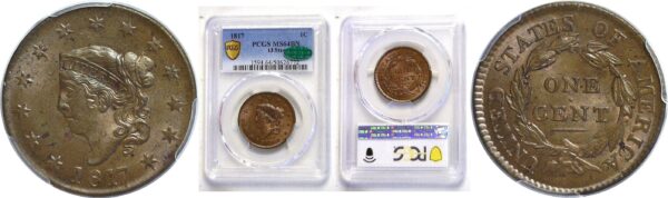 1817 Large Cent   -   PCGS MS-64 BN   CAC.