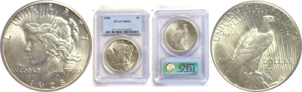 1928 Peace Dollar  -  PCGS MS-62