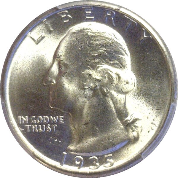 1935 Washington Quarter  -  PCGS MS-66 - Image 2