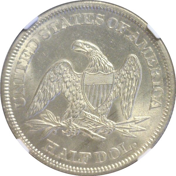1863 Seated Liberty Half Dollar  -  NGC MS-65 - Image 3