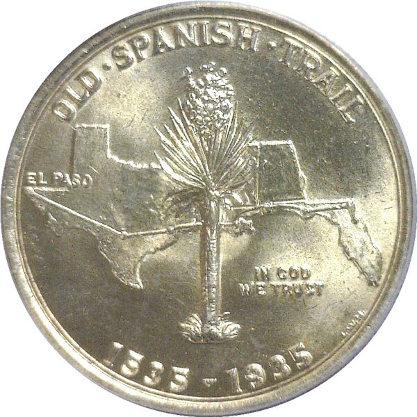 1935 Spanish Trail Commemorative Half Dollar  -  PCGS MS-64 - Image 3
