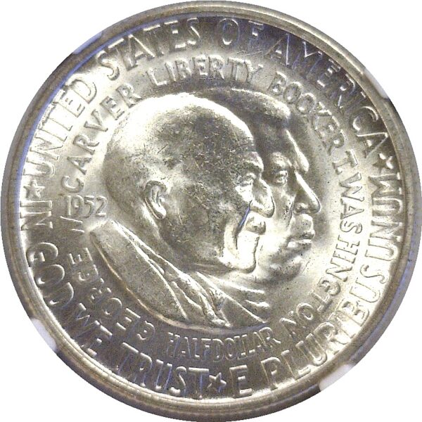 1952-S Washington-Carver Commemorative Half Dollar  -  NGC MS-66  CAC - Image 2