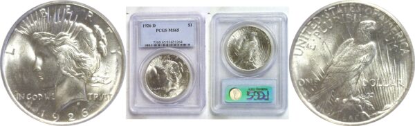 1926-D Peace Dollar  -  PCGS MS-65