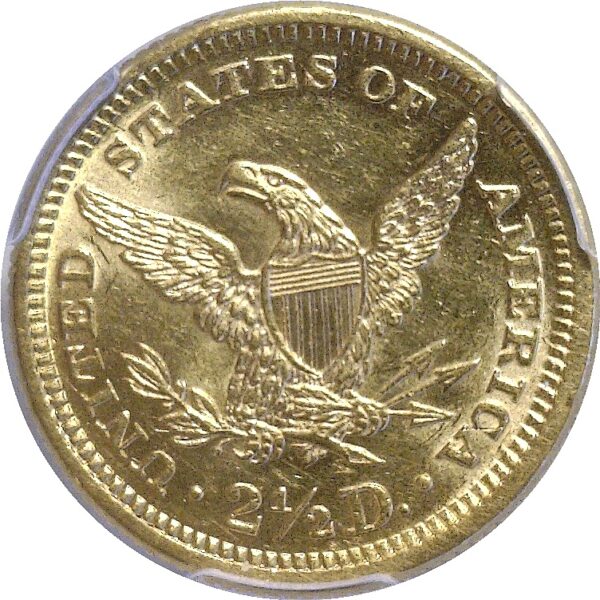 1871 $2 1/2 Liberty.  -   PCGS AU-58 - Image 3
