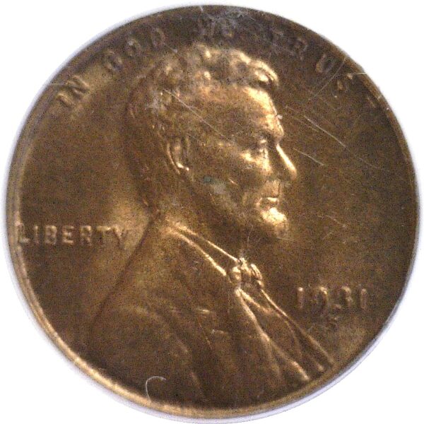 1931-S Lincoln Cent  -  PCGS MS-64 RB - Image 2