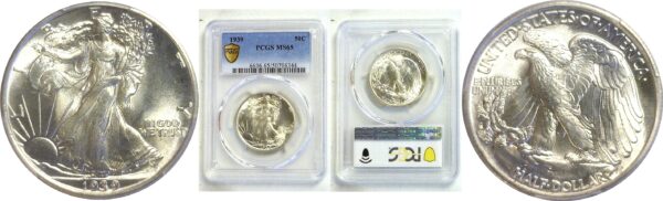 1939 Walking Liberty Half Dollar  -  PCGS MS-65