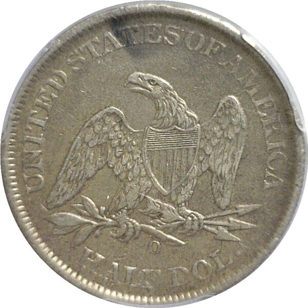 1861-O Seated Liberty Half Dollar  -  PCGS XF-40 - Image 3