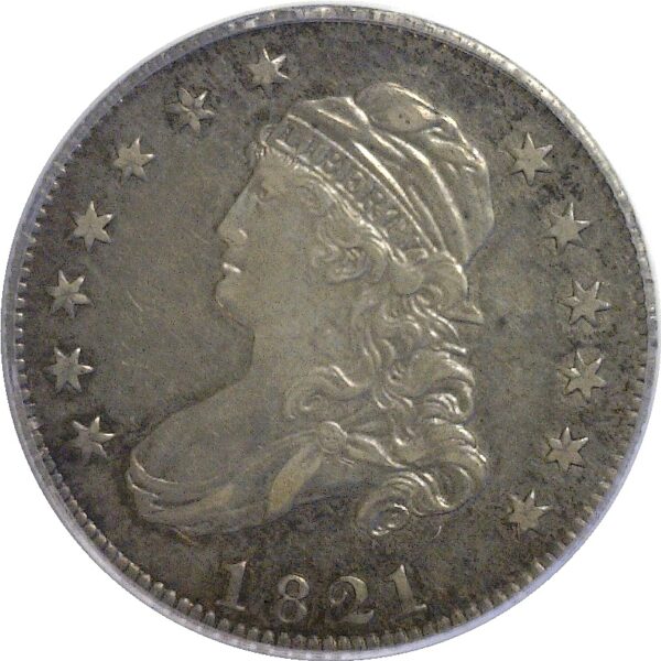 1821 Bust Quarter.  -   PCGS AU-50 - Image 2