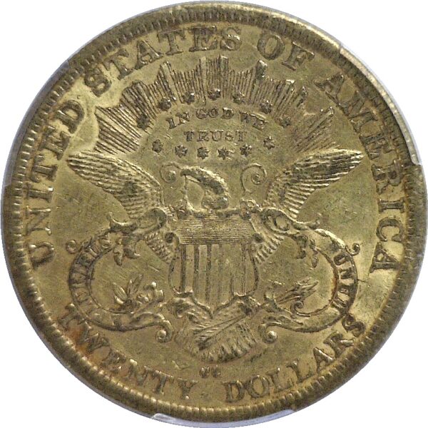 1877-CC $20 Liberty  -  PCGS AU-50  CAC - Image 3