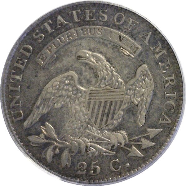 1821 Bust Quarter.  -   PCGS AU-50 - Image 3