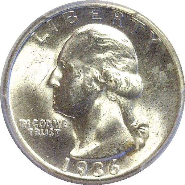 1936-S Washington Quarter. -  PCGS MS-64 - Image 2