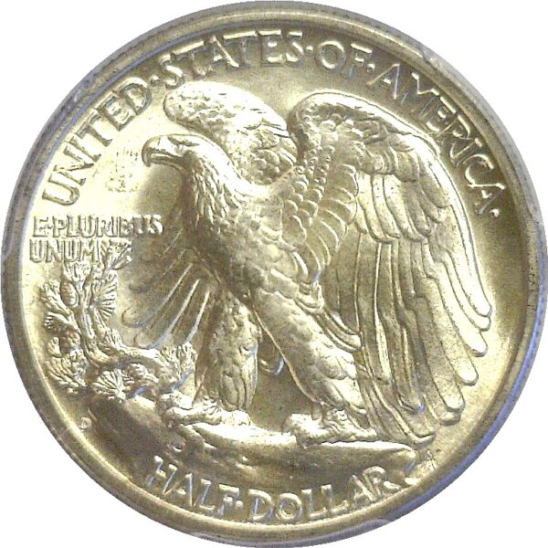 1939-D Walking Liberty Half Dollar  -  PCGS MS-65+ - Image 3