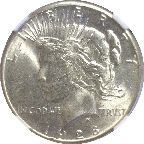 1928 Peace Dollar  -  NGC MS-62 - Image 2