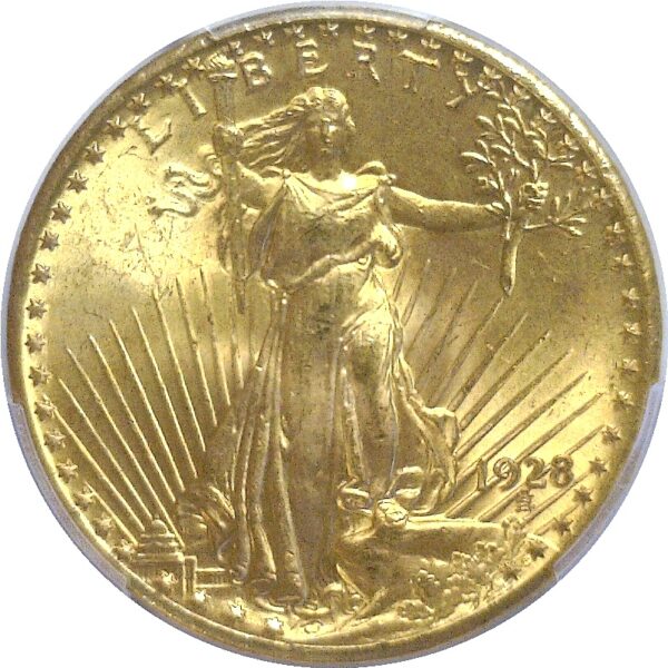 1928 $20 St. Gaudens  -  PCGS MS-66 - Image 2