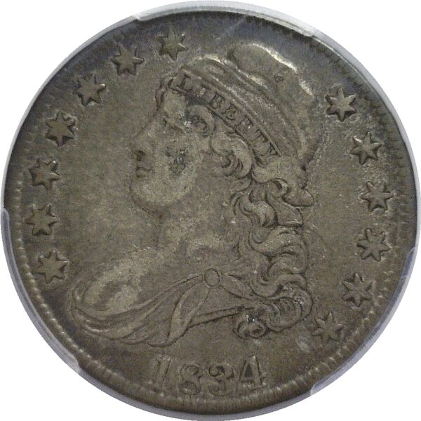 1834 Bust Half Dollar  -  PCGS VF-35 - Image 2