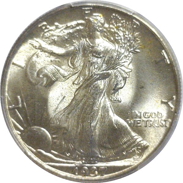 1937 Walking Liberty Half Dollar  -  PCGS MS-66 - Image 2