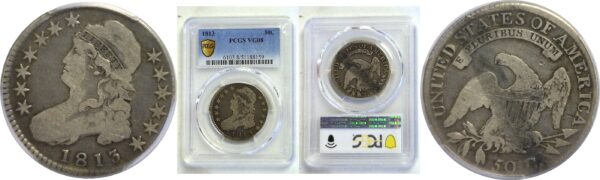 1813 Bust Half Dollar  -  PCGS VG-8