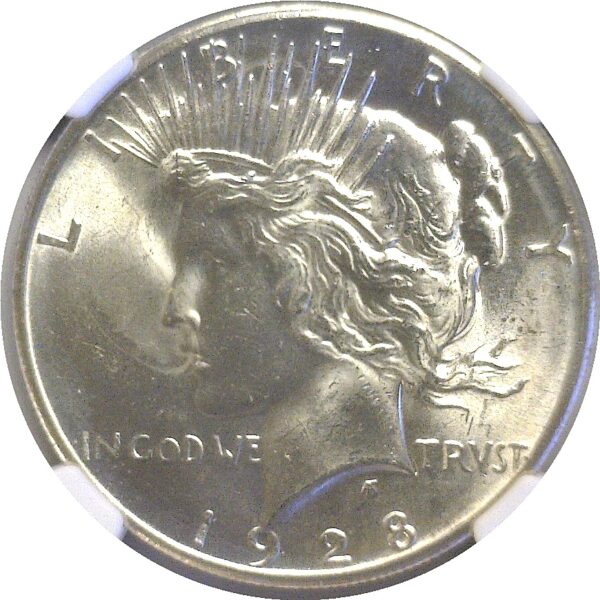 1928 Peace Dollar  -  NGC MS-63 - Image 2